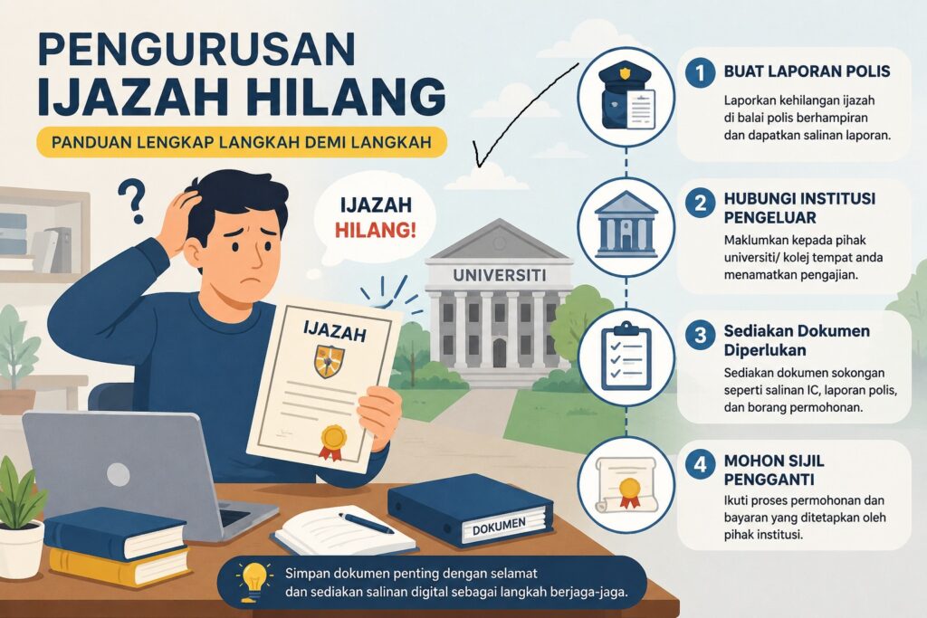 Cara Mengurus Ijazah Hilang 2026